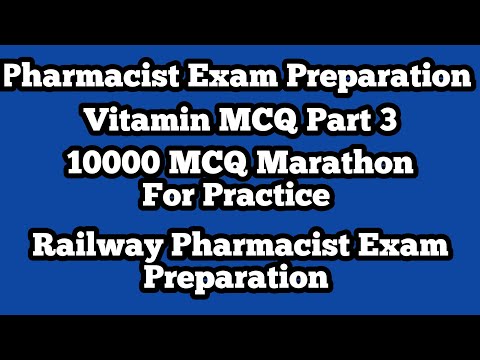 Railway Pharmacist Exam Preparation | Vitamin MCQ Part 3 @pharmamcq @solutionpharmacy