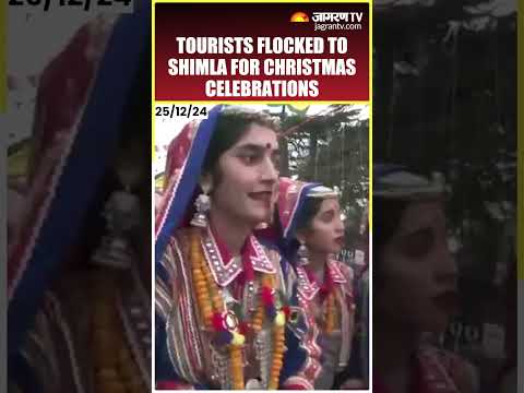 Tourists Celebrate Christmas As Heavy Snowfall Drape Shimla | #shorts