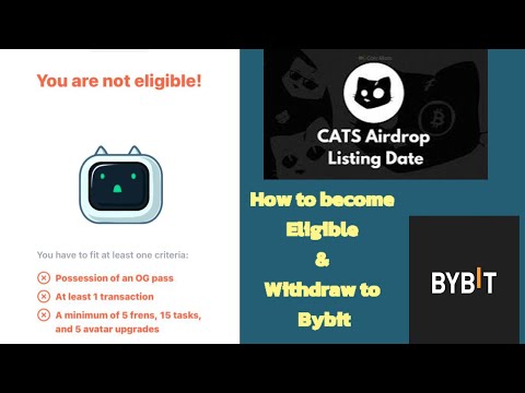 How to Withdraw/Claim Cats token || Qualify for cats airdrop Withdrawal || Cats Snapshot & Listing