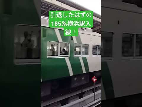 185系横浜駅入線！