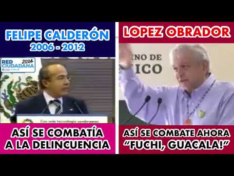 Así combatía la delincuencia Felipe Calderón Ahora la combaten con Fuchis y Guacalas