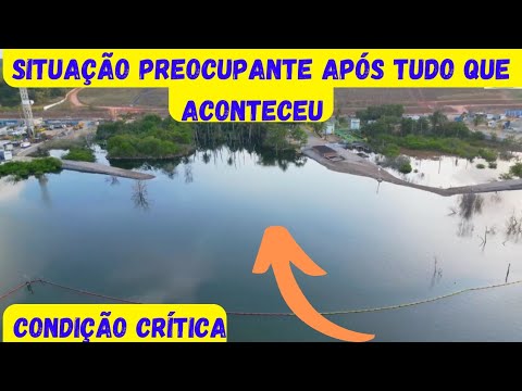 mina da Braskem após colapso  condições preocupantes na lagoa Mundaú Maceió Alagoas