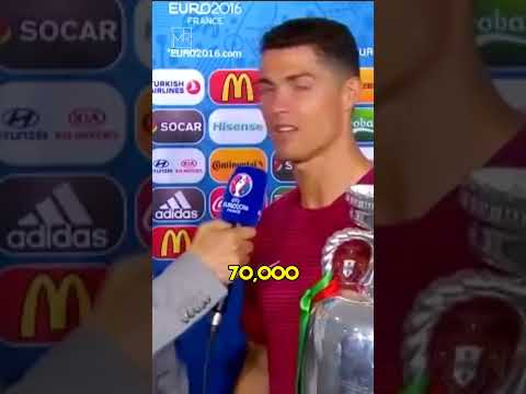 Ronaldo's interview after the heroic victory against France in the UEFA Euro 2016 Final