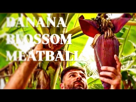 Banana Blossom from my garden making meatballs ( longer detailed version)