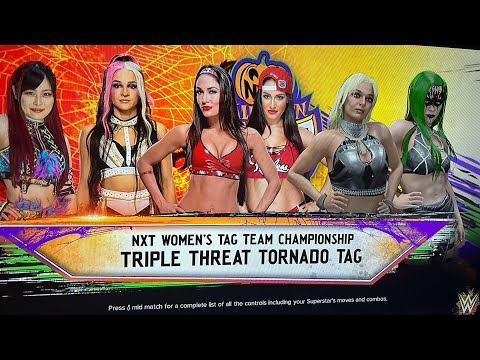 WWE 2K24 AWA Halloween Havoc: Damage ctrl vs The bella twins vs The Bad girls