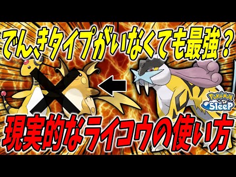 ライコウ編成はでんきタイプで揃えないとダメなの？きのみS必須？徹底解説します！【ポケモンスリープ】