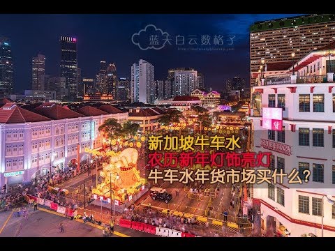 新加坡牛车水农历新年灯饰亮灯 Singapore Chinatown Light Up