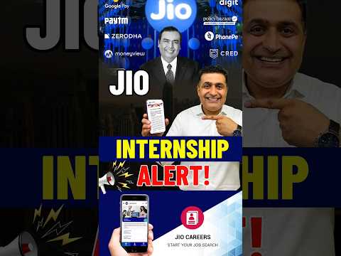 Jio Hiring Alert | Jio Internship 2024 | Jio Hiring Graduates and Under Graduates | Reliance Job