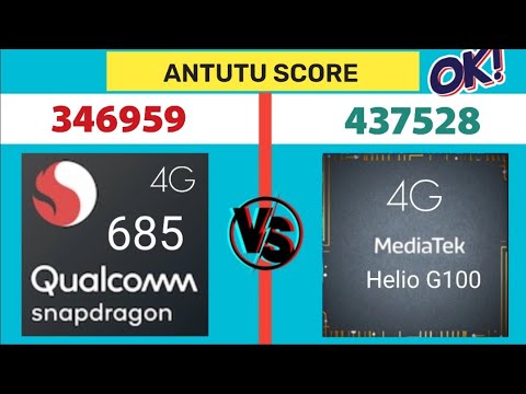 Snapdragon 685 🆚 Mediatek Helio G100 | Antutu Score