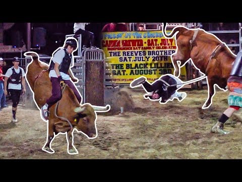 WE RIDE A BULL FOR THE FIRST TIME