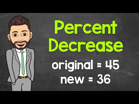 Calculating Percent Decrease | Percent Change | Math with Mr. J