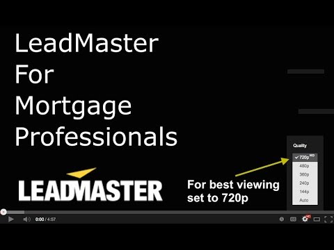 LeadMaster for Mortgage Professionals