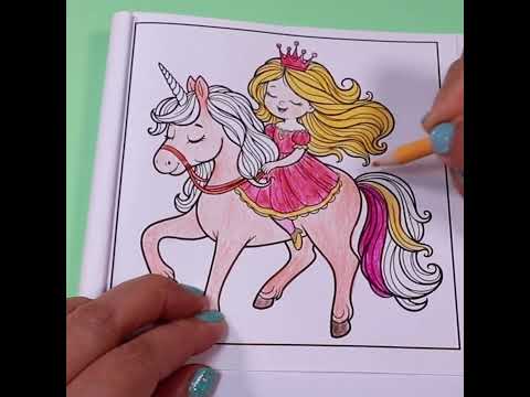 Princess & Unicorn Coloring Page | Coloring Fun for Kids  #coloringforkids  #coloringfun