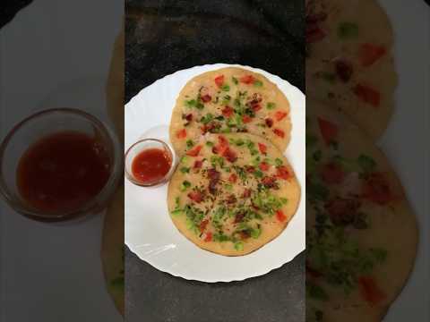 Uttapam Recipe #uttapam #indianpizza #easyrecipe #tiffinrecipe #homemaderecipe #shorts