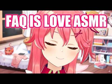 Miko FAQ is LOVE ASMR 【Hololive English Sub】