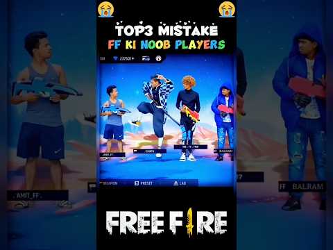 Free Fire mea 3 noob harkatea😵‍💫 || 3 noob mistakes in Free Fire || #shortsfeed #shorts #freefire