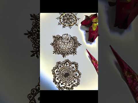 How to: 3 different mandala design || 3 beautiful mandala Mehedi design || Mehedi art