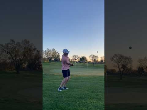 Golden hour flop shots ftw #golf #golflife #practice #golfswing #flops #taylormade #mg4