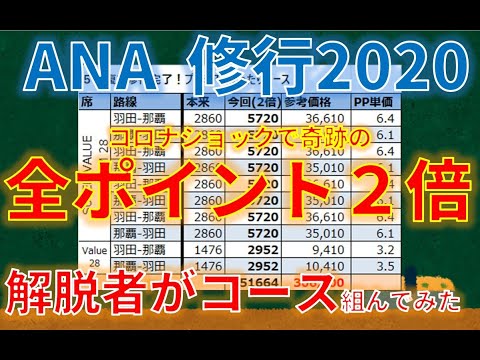 【衝撃】SFC修行史上最大のチャンス！ANAプレミアムポイントが全部倍に！解脱者が最強のルート解説します。