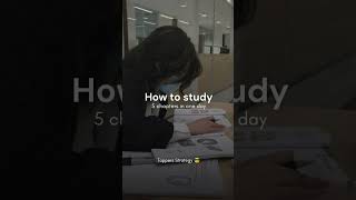 How to Study 5 chapters in a day? || #studyvibes #studygram