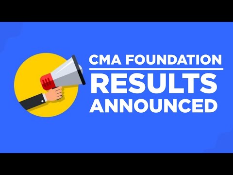 CMA Foundation Results Declared #shorts