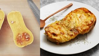 バターナッツかぼちゃのまるごとグラタンの作り方 │ Butternut Squash Gratin