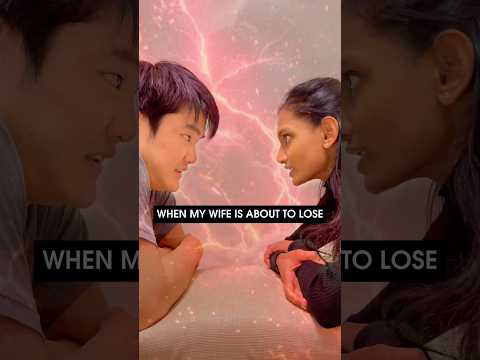 When my wife is about to lose #taraandharu #couple #fight #battle #indian #japanese