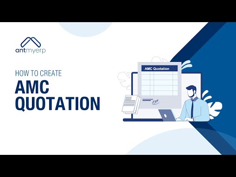 Create AMC Quotation | Quotation Management CRM Sales Modules- English