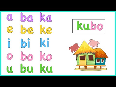 MAGSANAY BUMASA NG MGA PANTIG|| a e i o u | ba be bi bo bu | ka ke ki ko ku