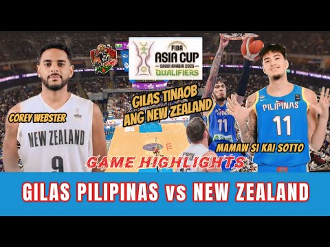 Gilas Pilipinas vs New Zealand - Game Highlights | Fiba Asia Cup 2025 Qualifiers | Nov.21,2024