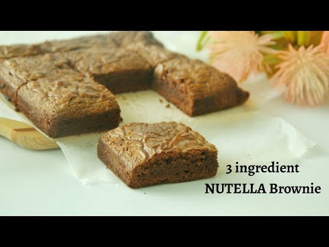 Easy 3 Ingredient Nutella brownie you must try || Asheescookbook