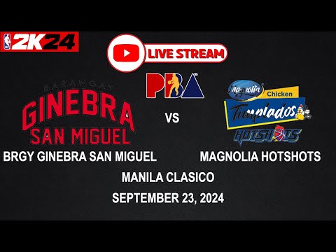 LIVE NOW! BRGY GINEBRA vs MAGNOLIA HOTSHOTS | PBA SEASON 49 | September 23, 2024 | CPU vs CPU