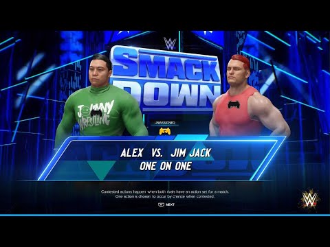 AWA Friday night smackdown: Alex vs Jim. No1 contender match