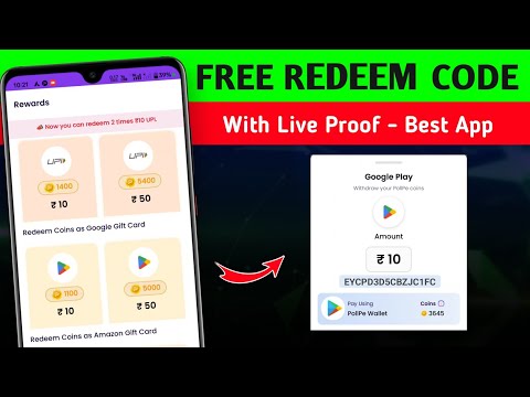 100% Live Proof 💯 Free Redeem Code App | Google Play Redeem Code App | Free Redeem Code