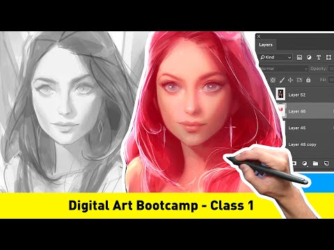 Digital Art Bootcamp - CLASS 1.1 (FREE TUTORIAL!)