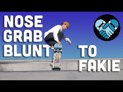 How To Nosegrab Blunt To Fakie!  Part 2, Learning How to Blunt stall, Build Confidence for Fakie