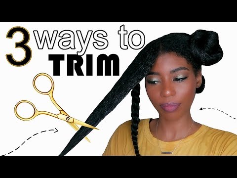 3 Easy Ways To Trim Your Long Or Short Natural Hair