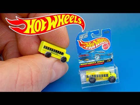 DIY Hot Wheels School Bus Monster truck Miniature. How to make mini car.