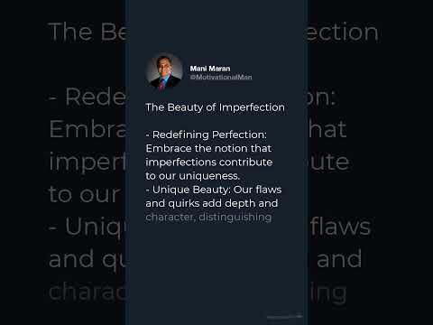 The Beauty of Imperfection.   #focusimprovement