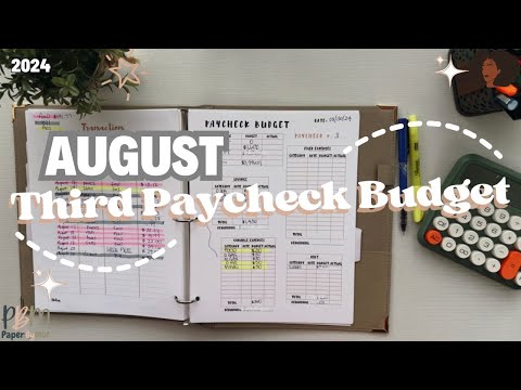 August Third Paycheck Budget | Extra Paycheck | Student Loans |Zero Based Budget | Millennials