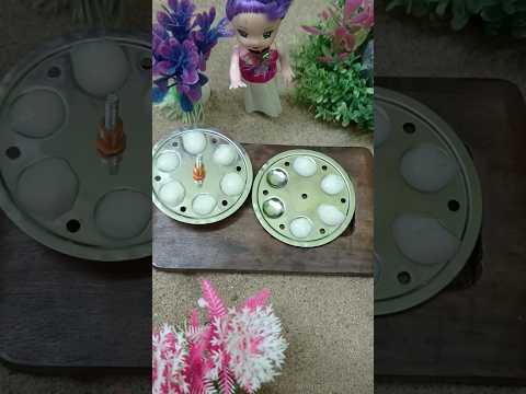 Miniature Idli Recipe #miniature #viral #ytshorts #trending  #miniaturecooking #shorts