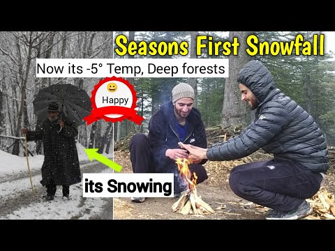 Season's First Snowfall | Snowfall in kashmir #snowfall