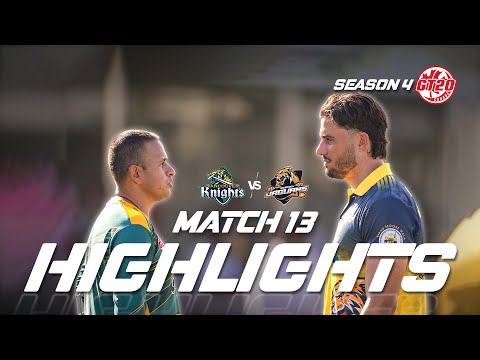 GT20 Canada Season 4 | Match - 13 | Vancouver Knights vs Surrey Jaguars | Highlights