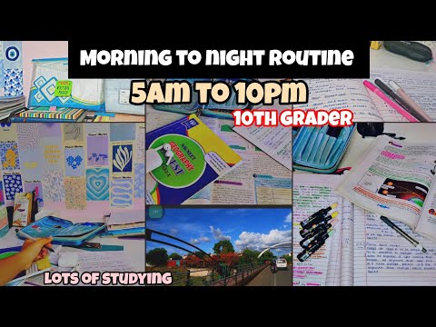 MORNING TO NIGHT ROUTINE OF 10TH GRADER | 12 hours + study | Daily routine of 10th grader |