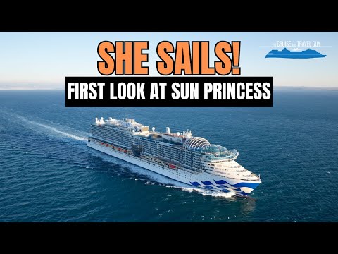 First Look at Sun Princess Inaugural Cruise from Rome