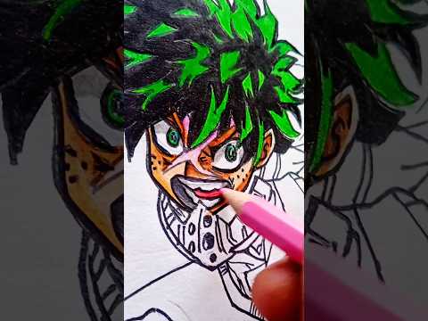 Draw Deku With Me🤩✨#deku #myheroacademia #shorts #drawing #artwork