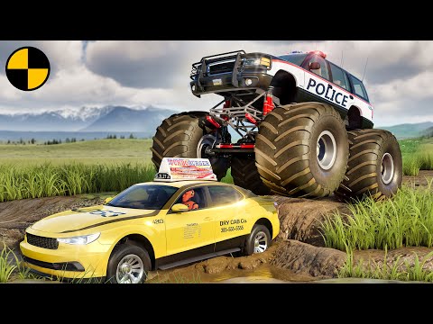 Monster Truck Mayhem on the Roads #3 😱 BeamNG.Drive