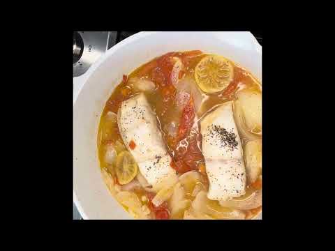 Braised Fish with Onion and Tomatoes