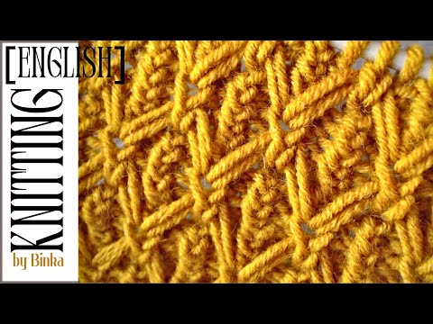 [English] Have a luxurious look with a diamond pattern.  How to knit.