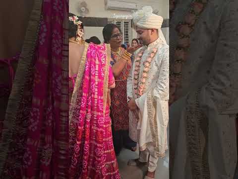 सासूमा दूल्हे का परिछावन करती हुई । #biharkishaadi #wedding #bihari